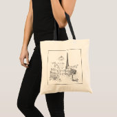 Café Paris Tote Bag Tragetasche (Vorderseite (Produkt))