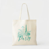 Café Paris Tote Bag Tragetasche (Vorne)