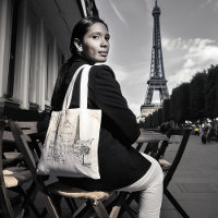 Café Paris Tote Bag