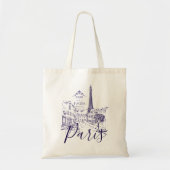 Café Paris Tote Bag Tragetasche (Vorne)