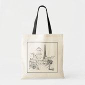 Cafe Paris Tragetasche (Vorne)