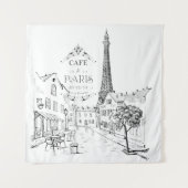 Café Paris Wandteppich (Vorderseite)