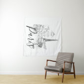 Café Paris Wandteppich (Beispiel (Horizontal))