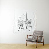 Café Paris Wandteppich (Beispiel)