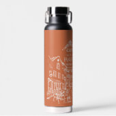 Café Paris Wasserflasche Trinkflasche (Vorne)