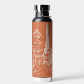 Café Paris Wasserflasche Trinkflasche (Links)