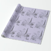 Café Paris Wrapping Paper Geschenkpapier (Ungerollt)