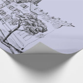 Café Paris Wrapping Paper Geschenkpapier (Ecke)