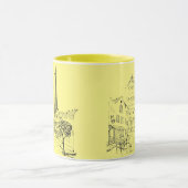 Cafe Paris Zwei-Tone-Tasse Tasse (Zentrum)