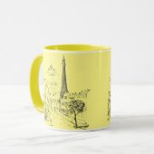 Cafe Paris Zwei-Tone-Tasse Tasse (Vorderseite Links)