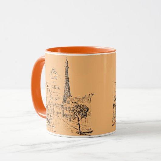 Cafe Paris Zwei-Tone-Tasse Tasse (Vorderseite Links)