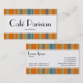 Café Parisian (Scalloped) - 03 Gold Card Visitenkarte (Vorne/Hinten)