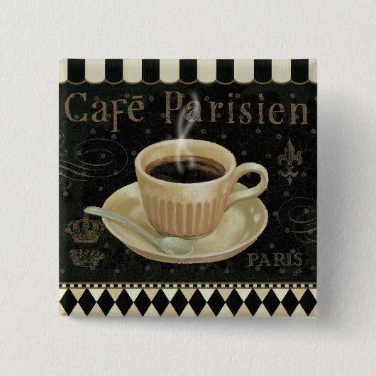 Café Parisien Button (Vorderseite)