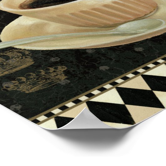 Cafe Parisien Poster (Ecke)