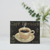 Cafe Parisien Postkarte (Stehend Vorderseite)