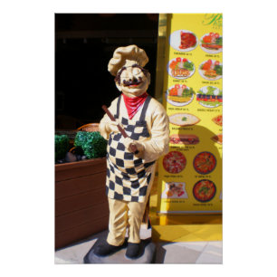 Cafe Pasa Kebap in Kemer. Truthahn Poster