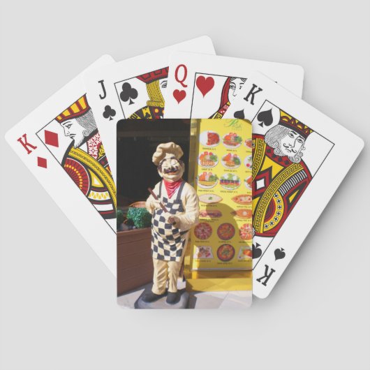 Cafe Pasa Kebap in Kemer. Truthahn Spielkarten (Rückseite)