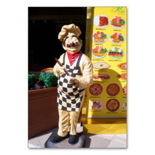 Cafe Pasa Kebap in Kemer. Truthahn Tischnummer