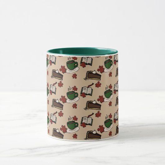 Cafe Pattern Mug Tasse (Zentrum)