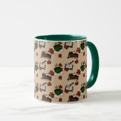 Cafe Pattern Mug Tasse (VorderseiteRechts)