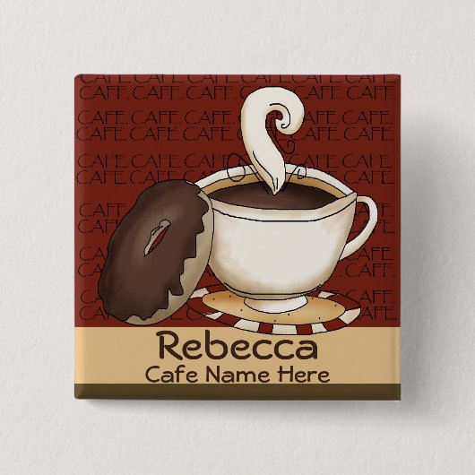 Café-Personalausweis Button (Vorderseite)