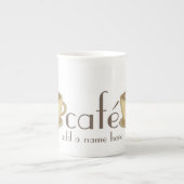 Café personalisierte Gewohnheit Porzellantasse (Vorderseite)
