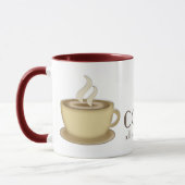 Café personalisierte Kaffee-Tasse Tasse (Links)