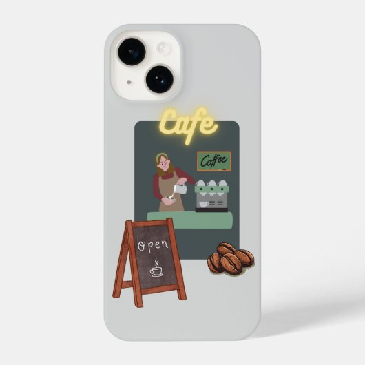 Cafe phone case iPhone hülle (Rückseite)