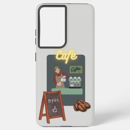 Cafe phone case samsung galaxy hülle (Rückseite)