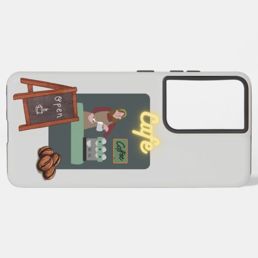 Cafe phone case samsung galaxy hülle (Linke Seite)