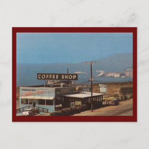 Café, Pismo Beach, Kalifornien Vintage Postkarte