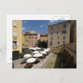 Café, Place de l'Eveche, Grasse, Postkarte (Vorne/Hinten)