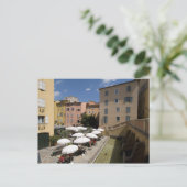 Café, Place de l'Eveche, Grasse, Postkarte (Stehend Vorderseite)