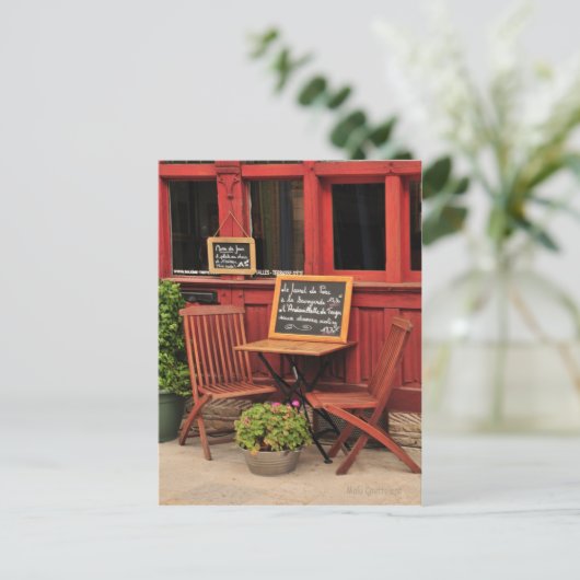 Café Postcard Postkarte (Stehend Vorderseite)