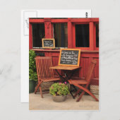 Café Postcard Postkarte (Vorne/Hinten)