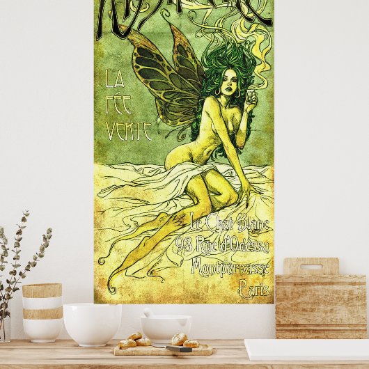 Café Poster c1885 (Küche)