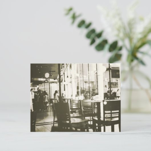 Café... Postkarte (Stehend Vorderseite)