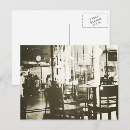 Café... Postkarte (Vorne/Hinten)