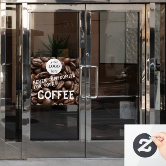 Cafe Promotional Quote Fensteraufkleber (Büro Tür)