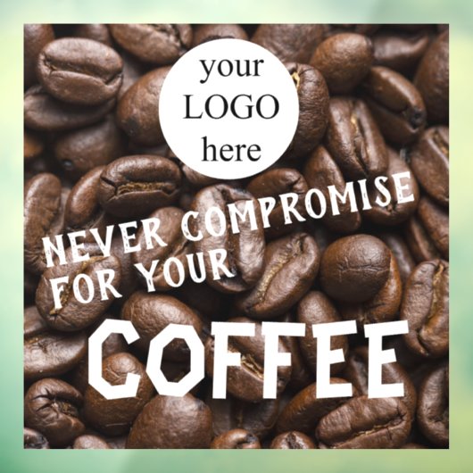 Cafe Promotional Quote Fensteraufkleber (Blatt 3)