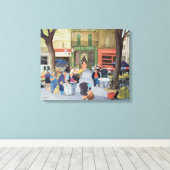 Café Provence Leinwanddruck (Insitu (Holzboden))