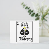 Cafe Racer Blonde Postkarte (Stehend Vorderseite)