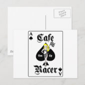 Cafe Racer Blonde Postkarte (Vorne/Hinten)