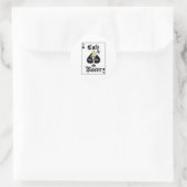 Cafe Racer Blonde Runder Aufkleber (Tasche)