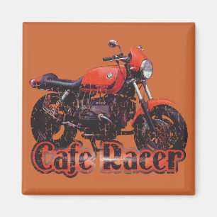 Cafe Racer Motorrad Magnet