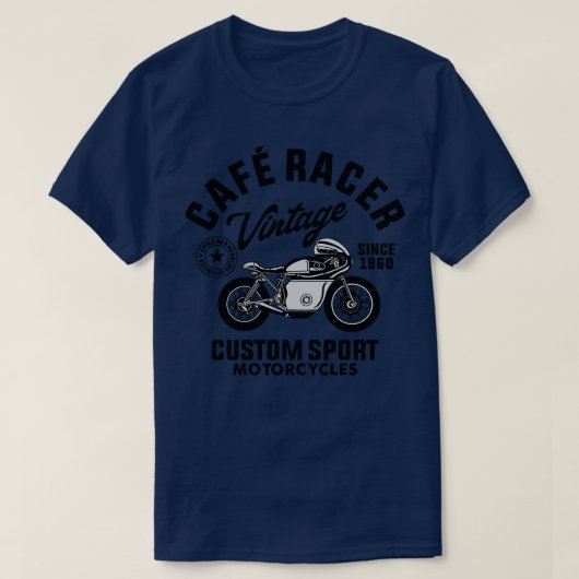 CAFE RACER MOTORRÄDER T-Shirt (Design vorne)