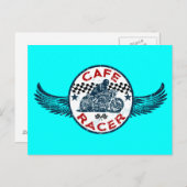 Cafe Racer Postkarte (Vorne/Hinten)