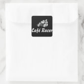 Café Racer Quadratischer Aufkleber (Tasche)