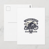 Cafe Racer Rider Classic Postkarte (Vorne/Hinten)