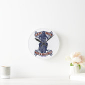 Cafe Racer Runde Wanduhr (Zuhause)
